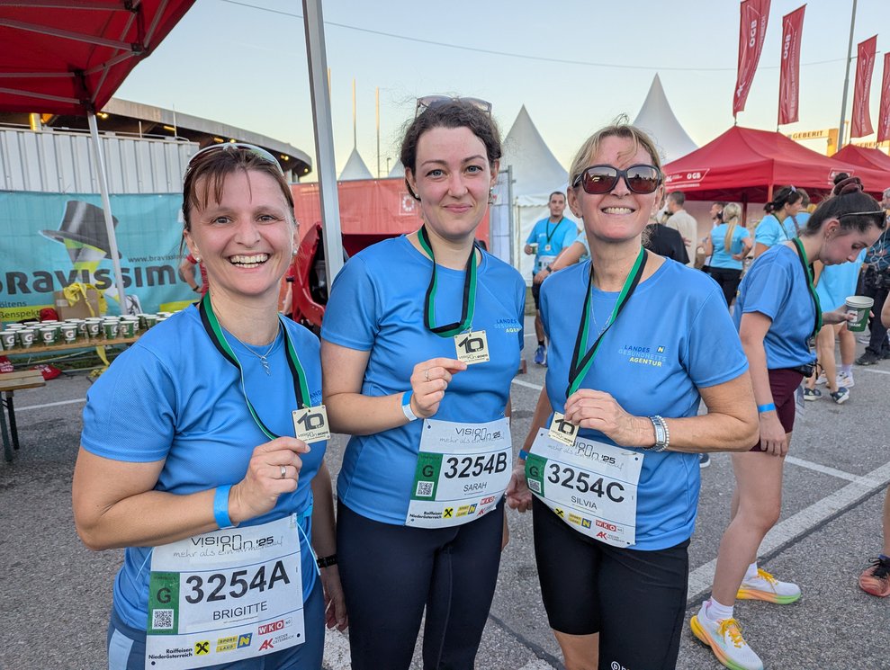 3 Frauen beim Start