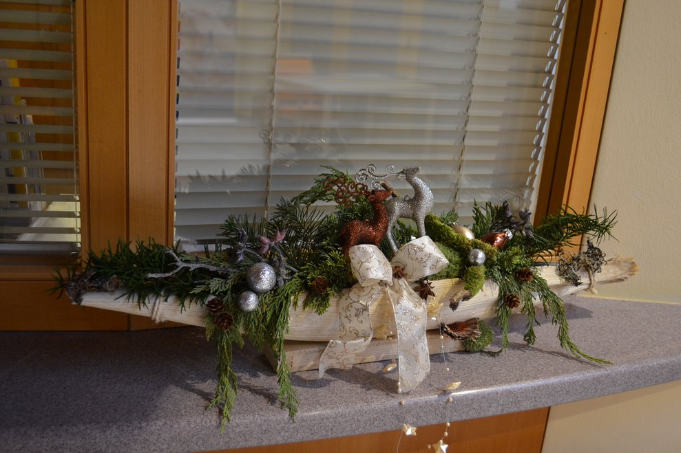 Ein Weihnachtliches Gesteck