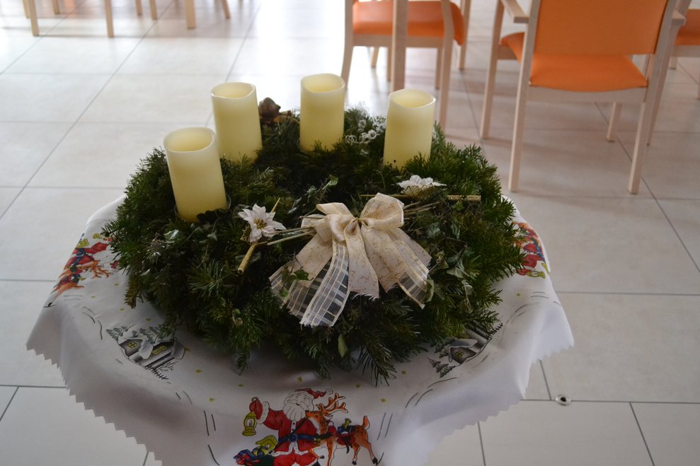 Ein Adventkranz
